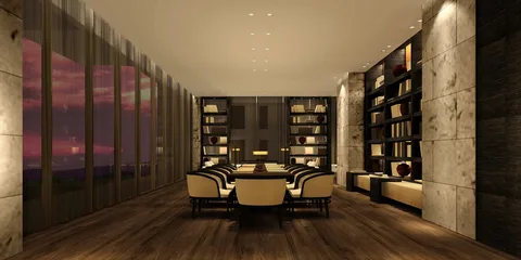 圖書閱讀室 The Library（3D 示意圖）
