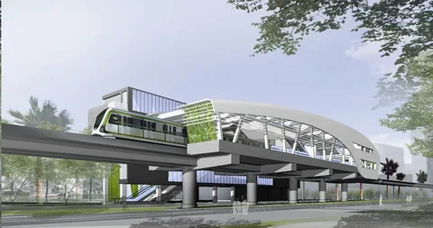 捷運綠線高架 3D 示意